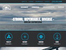Tablet Screenshot of horizonshipbuilding.com